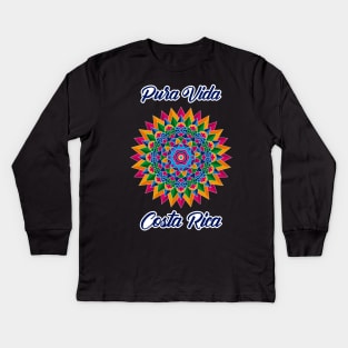 Pura Vida Costa Rica Kids Long Sleeve T-Shirt